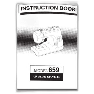INSTRUCTION BOOK 659 sewing machine part or accessory For Janome Models: 659