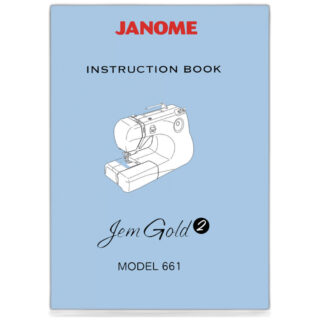 Inst. book for 661 sewing machine part or accessory For Janome Models: JEM GOLD 2/661