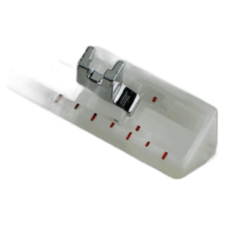 Buttonhole Foot (sliding 5mm, front load) sewing machine part or accessory For Janome Models: HD-1000, JA104, JA106, L108, L109, L110, 222A, COMBI 10, L352, L353, 360, 380, 381, 405, 415, 530, 531, 609, 611, 618&681, 609NH,619&692, 620, 621, 623, 625(old), 625FA, 626, 630, 631, 632, 639(Jem), 640, 641, 642, 651, 656, 684, 710&795FA, 802, 803, 1017, 1117S, 2003P, 2018S, 2039SN, HF3125, 4612TM, 7306, 7312, FA772, Harmony1017, Harmony2041, HF106, HF107, HF1012, JA1502, JA1504, JA1506, JA1508, JA151