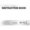 INSTRUCTION BOOK 4618LE sewing machine part or accessory