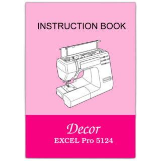 INSTRUCTION BOOK 5124 sewing machine part or accessory For Janome Models: DE5124