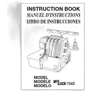 734D Instruction Book(E/S/F) sewing machine part or accessory For Janome Models: 734D