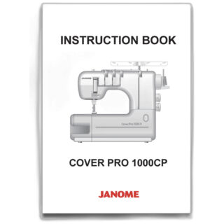 Instruction book for 1000CP (English) sewing machine part or accessory For Janome Models: 1000CP, 900CP