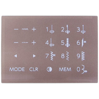 Touch panel sheet sewing machine part or accessory For Janome Models: 5300QDC