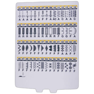 Stitch chart sewing machine part or accessory