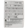 QUICK CHART 4000 sewing machine part or accessory For Janome Models: MC4000