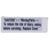 Caution sticker (UL) sewing machine part or accessory For Janome Models: 1600P-QC, 204D, 2139N, 405, 415, 419S, 423S, 434D, 434DR, 4618LE, 4623LE, 644D, 659, 662, 7034D, 7034D, 734D, 744D, 888 COMPULOCK, 9002D, AQS2009, DE5018, DE5024, DE5124, DS3500, HELLO KITTY 3/4, HF3434D, HF3434D, HF5024, HF504D, HF9102D, HT2008, JEM GOLD/660, JS1008LE, MB-4, MC10000, MC10001, MC3500, MC4800, MC5700, MC8100, MO200, NH2014LE, QS2250, RX18-RX22, S-3015, TB30 HF7933, MC7700QCP , DC2012 , MC8900 Horizon , MC820