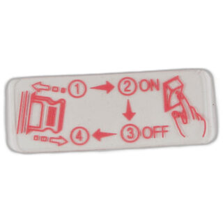EJECT STICKER sewing machine part or accessory For Janome Models: MC5000
