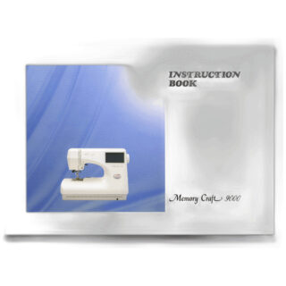 Instruction Book For Memory Craft 9000 sewing machine part or accessory For Janome Models: MC9000
