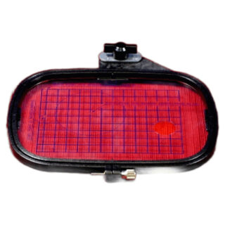 Embroidery Hoop (125mm x 90mm) sewing machine part or accessory For Janome Models: MC9000, MC8100, HF8100, MC5700, MC5000Related parts:832826003 - Replacement template (125mm x 90mm)
715406007 - Replacement screw