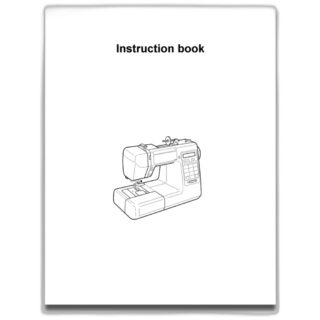 Instruction book sewing machine part or accessory For Janome Models: