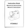 Owner's manual sewing machine part or accessory For Janome Models: HT2008