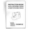 INSTRUCTION BOOK sewing machine part or accessory For Janome Models: DC2007LE