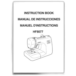 Instruction book sewing machine part or accessory For Janome Models: HF8077