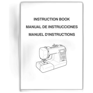Instruction book sewing machine part or accessory For Janome Models: MC5200, MO200