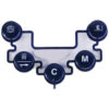 Button 2 sewing machine part or accessory For Janome Models: QS60 SRV