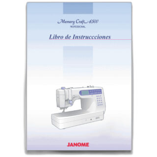 Instruction book 6500p Spanish sewing machine part or accessory For Janome Models: MC6500P