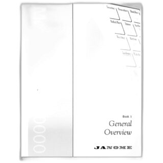 INSTRUCTION BOOK MC10000 BASIC(BOOK 1) sewing machine part or accessory For Janome Models: MC10000