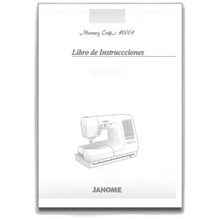 Spanish Instruction Book for Memory Craft 10001 sewing machine part or accessory For Janome Models: MC10001