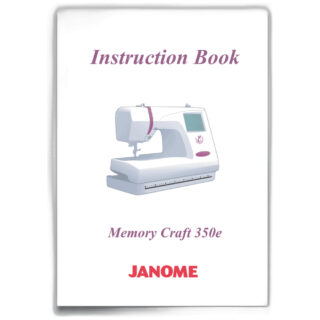 Instruction book unit 350E sewing machine part or accessory For Janome Models: MC350E
