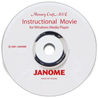 Instructional movie CD-ROM sewing machine part or accessory Instructional movie CD-ROMUse with: MC200E