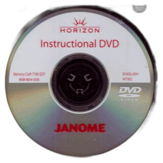 Instructional video DVD sewing machine part or accessory Instructional video DVDUse with: MC7700QCP