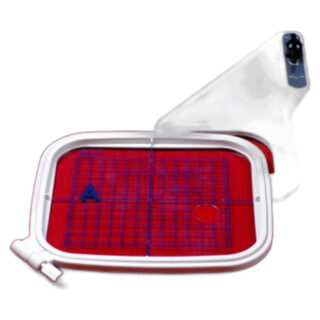 Embroidery Hoop ST (125mm x 110mm) sewing machine part or accessory For Janome Models: MC11000 Special Edition, MC11000, MC10000, MC10001, MC9500, MC9700Related parts:860802405 - Replacement template (125mm x 110mm)
850801307 - Replacement screw
718844309 - Replacement spring
000218601 - Replacement hexagon nut