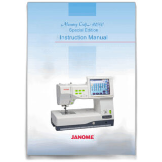 Instruction book unit USA sewing machine part or accessory For Janome Models: MC11000SE
