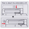 Sticker sewing machine part or accessory 861136009 Sticker