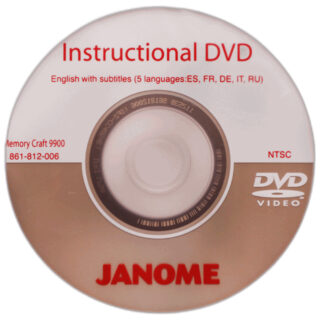 Instructional DVD sewing machine part or accessory For Janome Models: MC9900