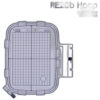 Embroidery hoop RE20b sewing machine part or accessory Embroidery Hoop RE20b (140x200mm or 5.5"x7.9") unbranded. Use With:  MC500, EL830, EL820 , EL830L, 550E, 400E,