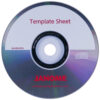 Template CD sewing machine part or accessory For Janome Models: 400E