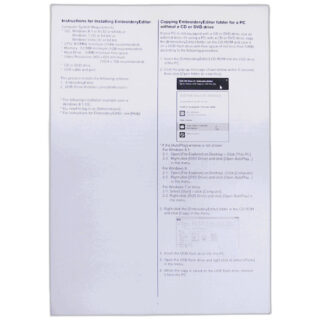 Instructional card (English) sewing machine part or accessory For Janome Models: MC500E