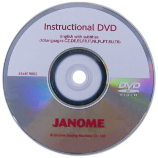 Instructional DVD sewing machine part or accessory For Janome Models: MC500E