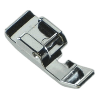 Zipper Foot (front load) sewing machine part or accessory For Janome Models: HD-1000, JA104, JA106, L108, L109, L110, 222A, COMBI 10, L352, L353, 360, 380, 381, 405, 415, 419S, 423S, 530, 531, 609, 611, 618&681, 609NH,619&692, 620, 621, 623, 625(old), 625FA, 626, 630, 631, 632, 639(Jem), 640, 641, 642, 651, 656, 684, 710&795FA, 802, 803, 1017, 1117S, 2003P, 2018S, 2039SN, 2041, 2041LX, 2041NX, 2041S, 2141S, 2041SX, 2049LX, 2049NX, 2118S, 2139S, 2139N, 2149SX, HF3125, 4612TM, 7306, 7312, FA772, H