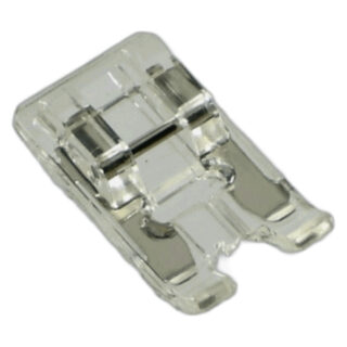 BH and Satin Stitch Foot (5mm) sewing machine part or accessory For dense zig-zag stitching. Bottom of foot is beveled for smooth delivery of thread when sewing decorative or satin stitches. Additional part number:N/A Use with: HD-1000, JA104, JA106, L108, L109, L110, 222A, COMBI 10, L352, L353, 360, 380, 381, 405, 415, 419S, 423S, 530, 531, 609, 611, 618&681, 609NH,619&692, 620, 621, 623, 625(old), 625FA, 626, 630, 631, 632, 639(Jem), 640, 641, 642, 651, 656, 684, 710&795FA, 802, 803, 10