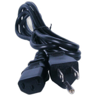 Power supply cord (flat 2-pin plug with grounding) sewing machine part or accessory For Janome Models: MB7