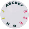SELECT DIAL INDICATED PLATE sewing machine part or accessory For Janome Models: 7306