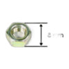 Nut sewing machine part or accessory For Janome Models: 104, 106, 108, 110, 1600P, 1600P-DBX, 1600P-QC, 2003P, 2018S, 2039SN, 2041, 2041LX, 2041NX, 2041S, 2041S & 2141S, 2041SX, 2049LX, 2049SX, 2118S, 2139N, 2139S, 2149SX, 360, 380 & 381, 405, 415, 419S, 423S, 4612TM, 4618LE, 4623LE, 6147, CE2200, COMBI-DX502, DE5018, DE5024, DE5124, DS3500, FM725, HARMONY 2041, HF1012, HF2022, HF5024, JA1504-1512, JD1803, JD1803, JD1803, JD1803, JD1814, JD1818, JD1822, JF1004, JF1022, JS1004, JS1008LE, L-344, L