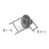 Bobbin Holder Stopper Screw (Left) for Memory Craft 6500P sewing machine part or accessory For Janome Models: 744D, Necchi EX30, Necchi EX100, Necchi EX60