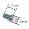 Set Screw sewing machine part or accessory For Janome Models: 104, 106, 108, 110, 1600P, 1600P-DB, 1600P-DBX, 360, 4612TM, 531, 531, COMBI-10, COMBI-DX502, L-344, L-352