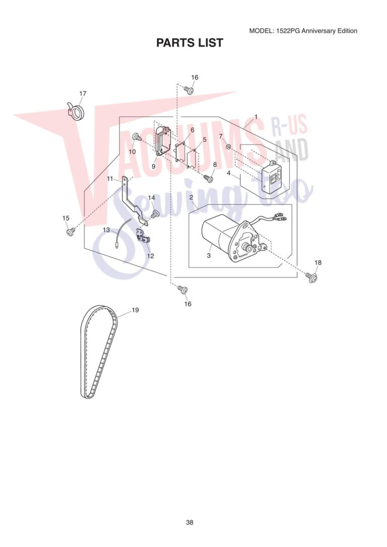 Janome 1522pg schematic page 9 preview