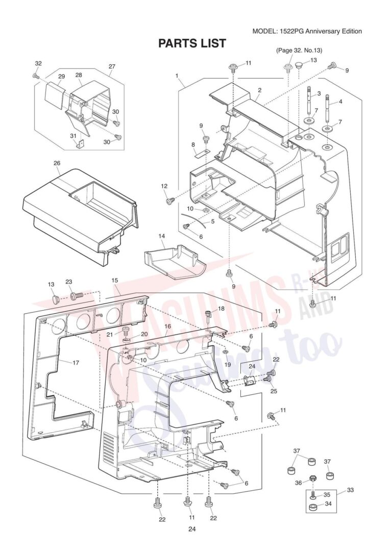 Janome 1522pg schematic page 2 preview