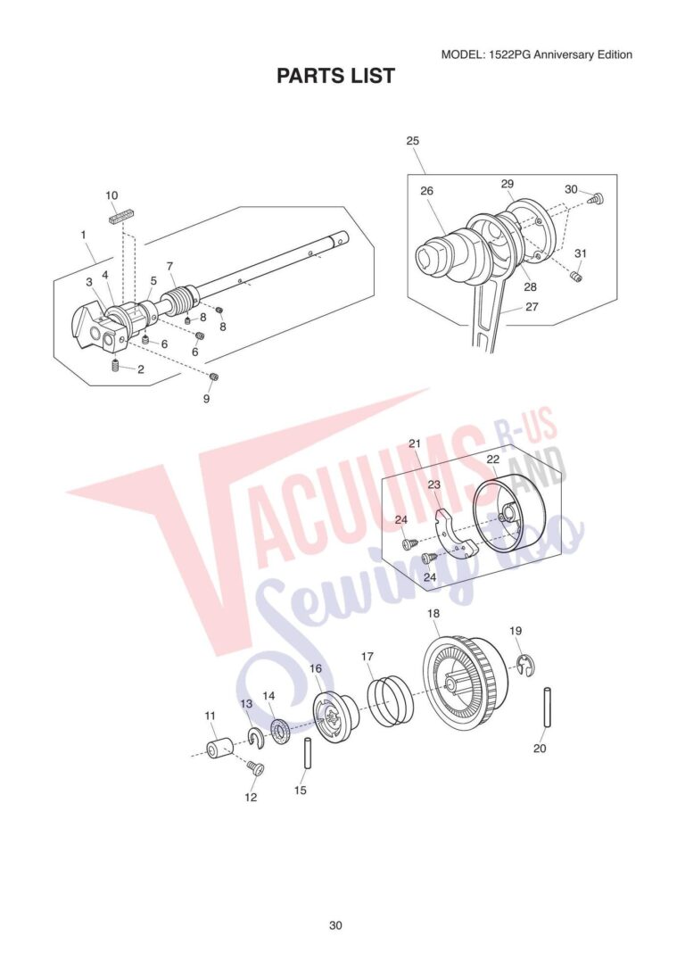 Janome 1522pg schematic page 5 preview