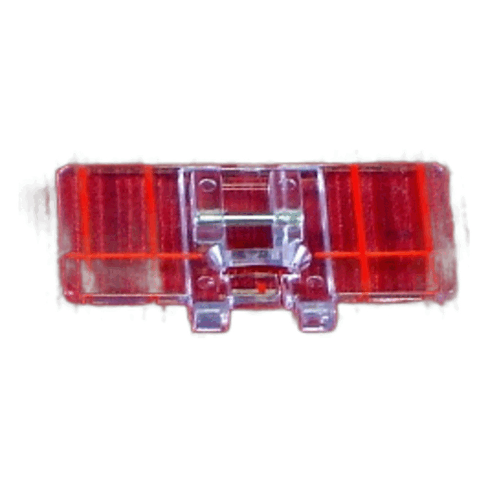 Genuine Janome/Elna Border guide foot For: MC11000 Special Edition, MC11000, MC10001, MC10000, MC9700, MC9500, MC9000, MC8100, MC8000, MC5700, MC5000, MC7700QCP, MC6600P, 2040, CE2200, HF3022, ML3023, ME4018, 4045LX, 4045NX, 4119(Quilter's delight), ME4123, 4618LE, 4623LE, 6019QC, 6125QC, 6260QC, 4048, 8048, 8080, DC2007LE, DC3018, DC3050, DE5018, DE5024, DE5124, DS3500, HD-3000, HF3000, HF4045LX, HF5024, HF8077, Harmony 4052LX, 7061NX, 7330, HT2008, JP720, JP760, MC2400, MC3000, MC3500,MC40