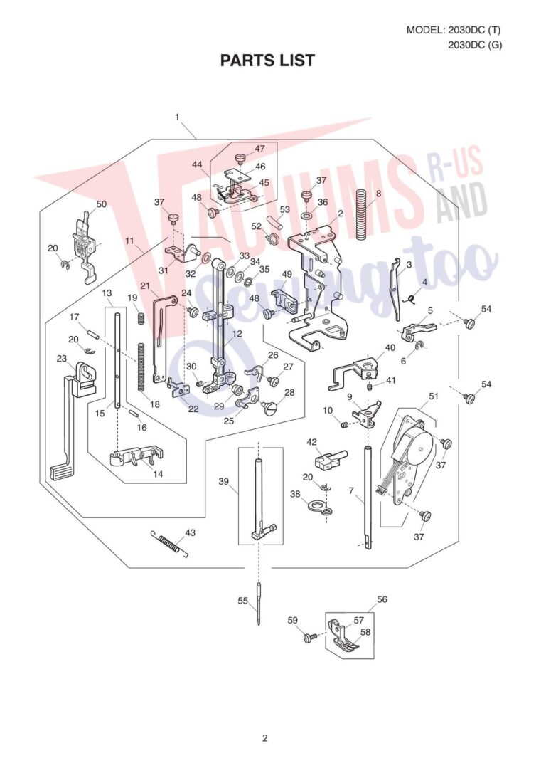 Janome 2030qdc schematic page 2 preview