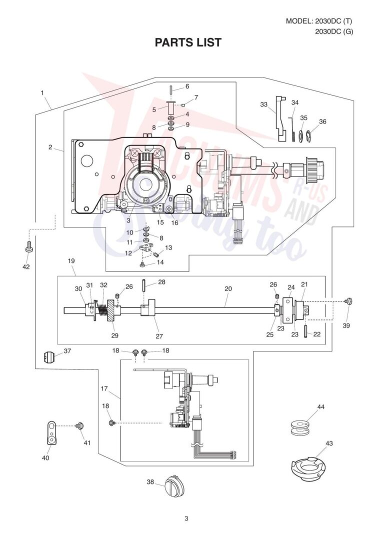 Janome 2030qdc schematic page 3 preview