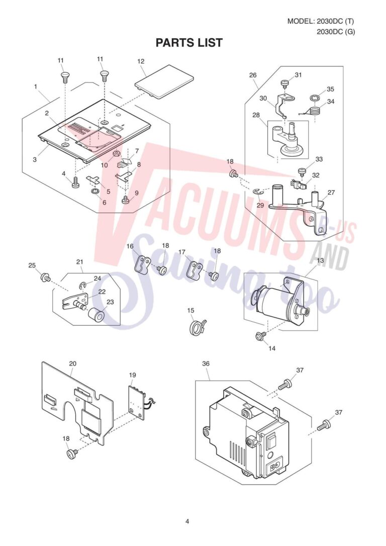 Janome 2030qdc schematic page 4 preview