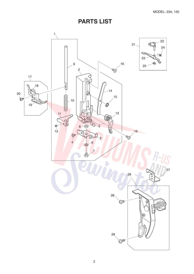 Janome 234 schematic page 3 preview