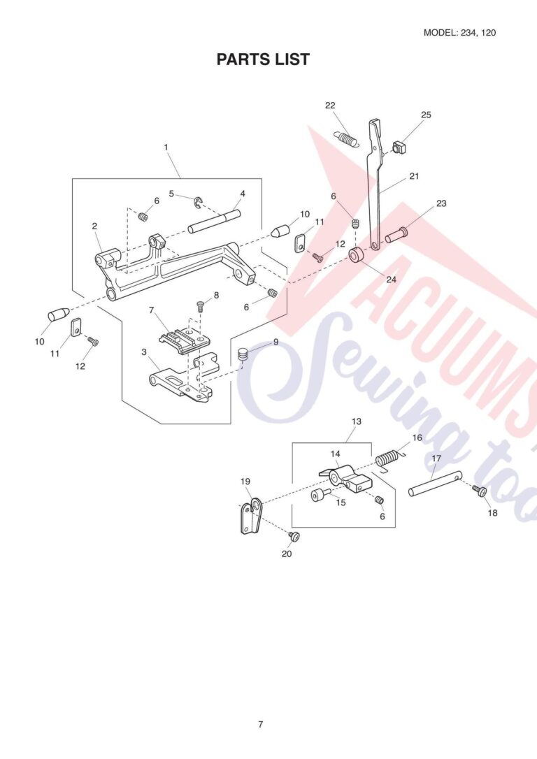 Janome 234 schematic page 8 preview